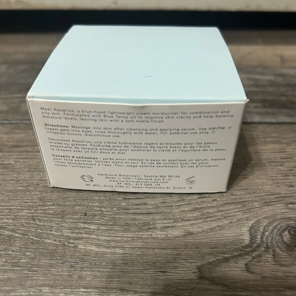 Aquarius Pore Purifying Clarity Cream NIB unopened